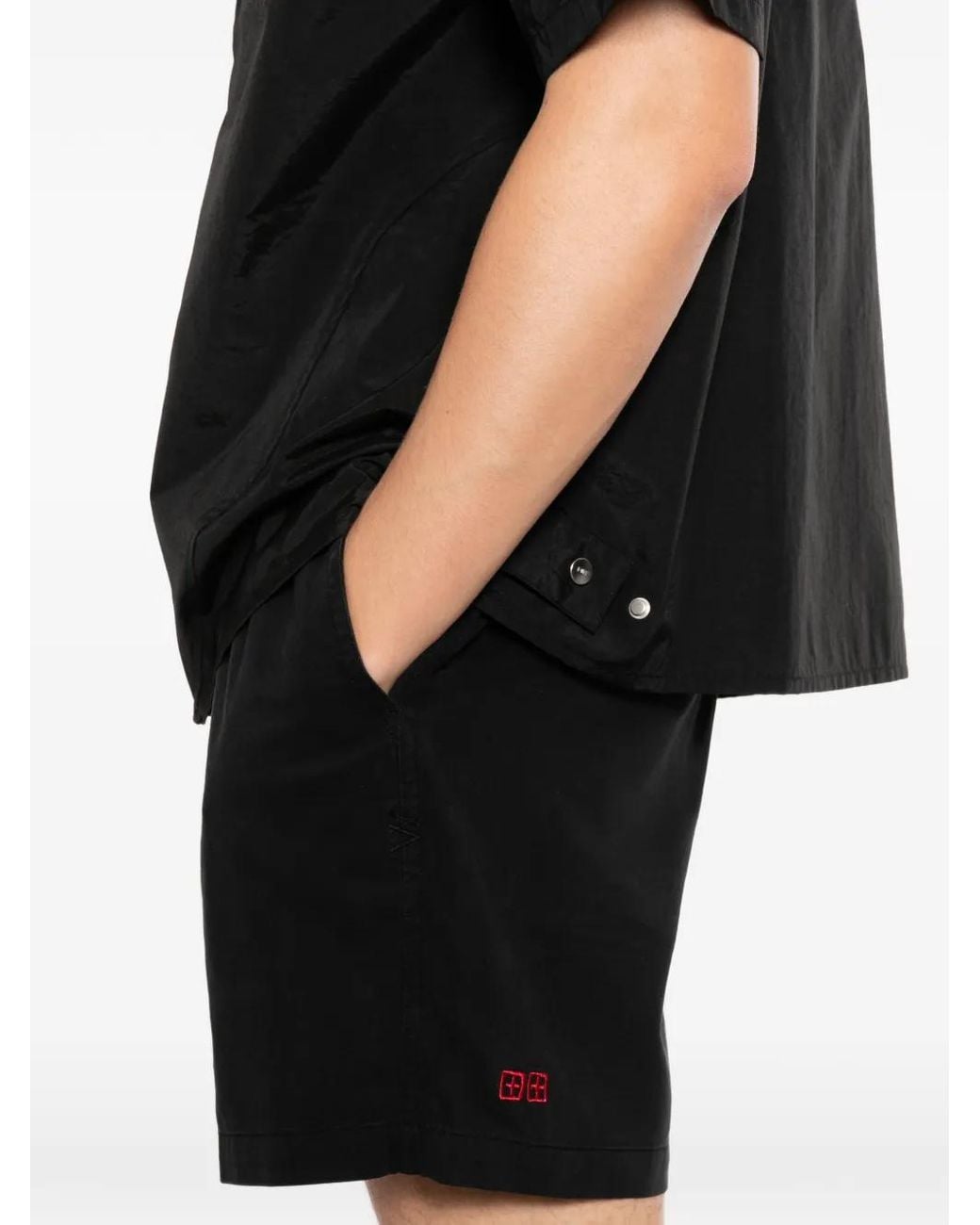 Pantalones Cortos Rugger Ksubi de hombre de color Black