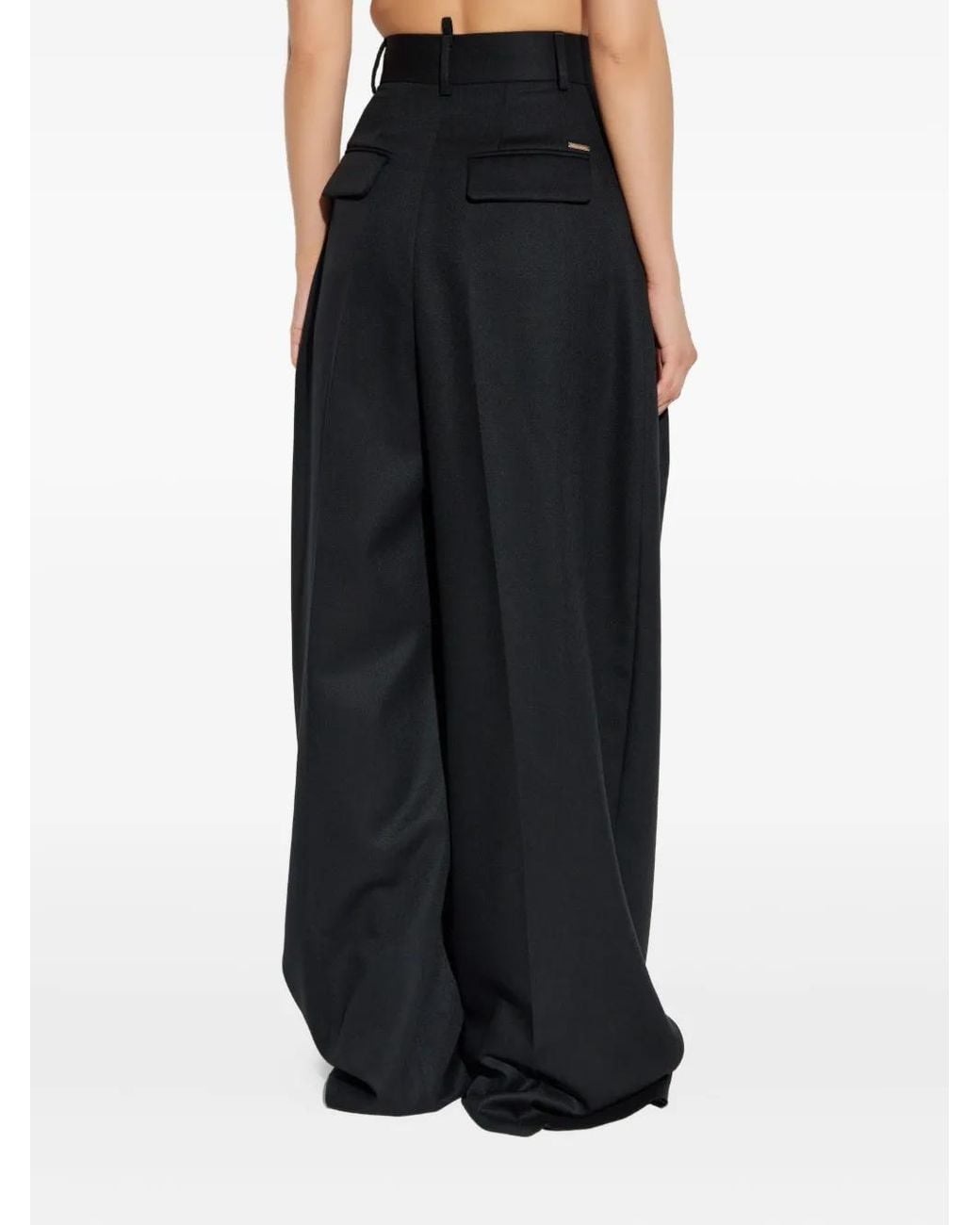 DSquared² Blue Logo-Plaque Trousers