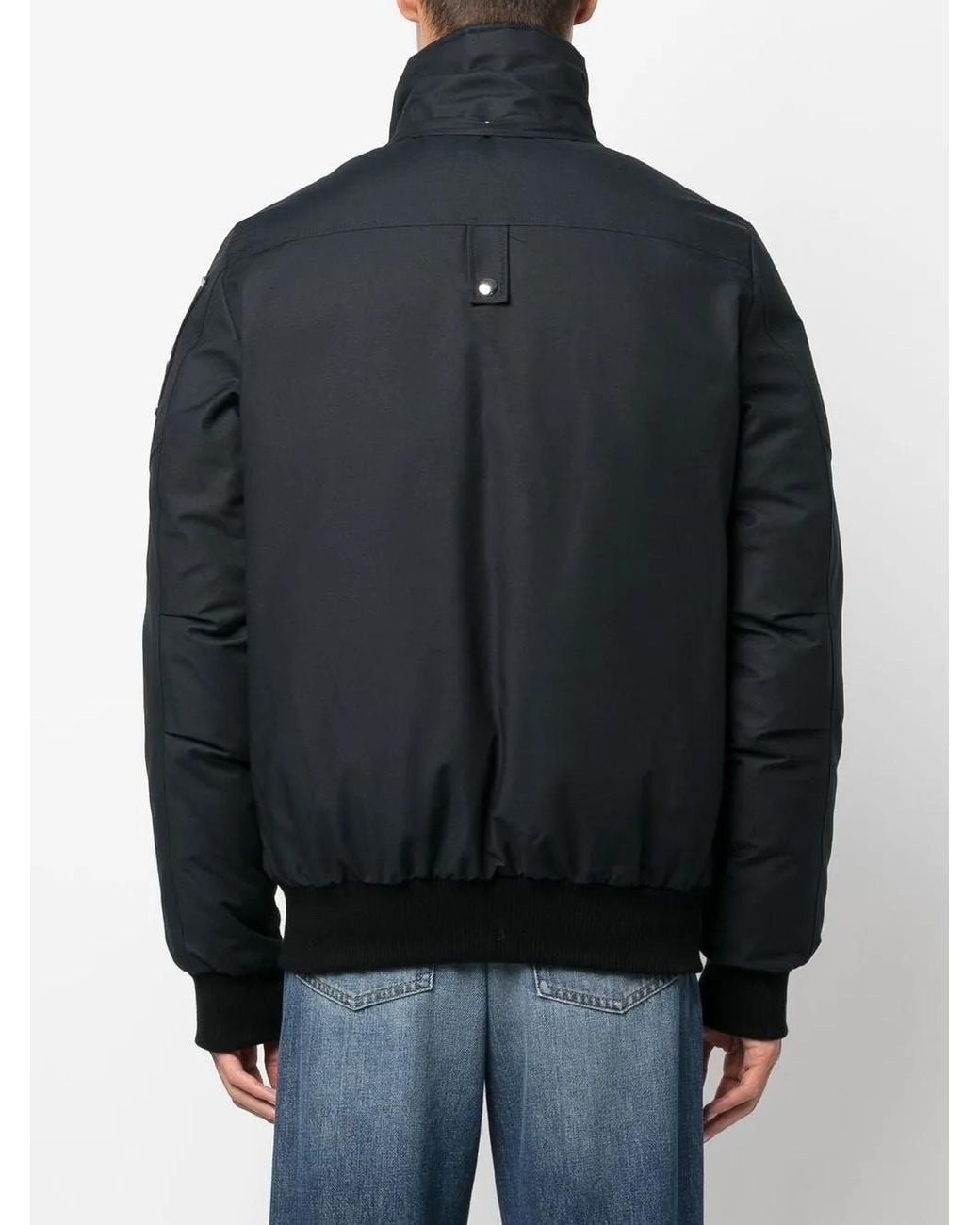 Moose Knuckles Black Padded Hooded Jacket for men