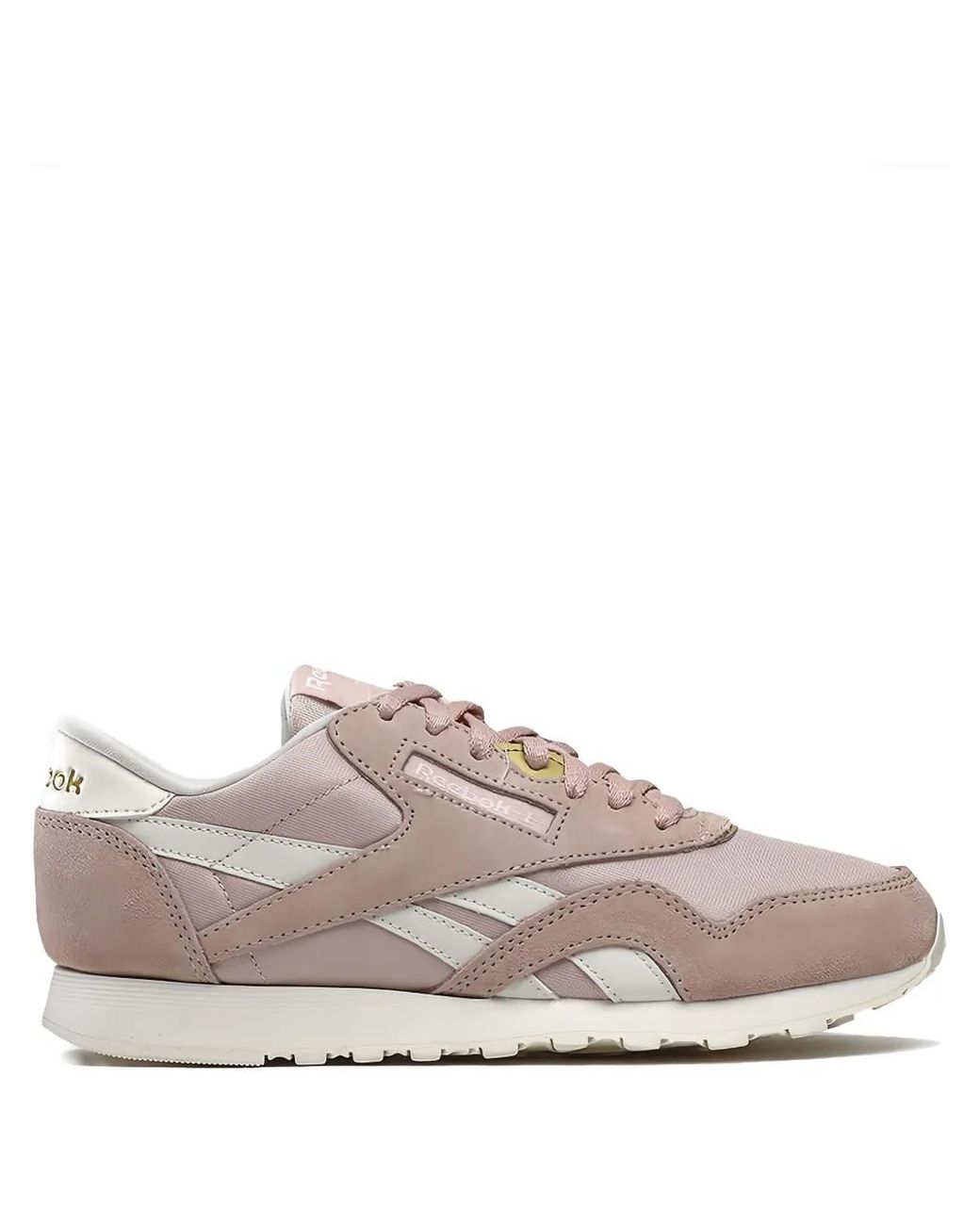 Reebok Pink Classic "Possibly/Chalk" Sneakers