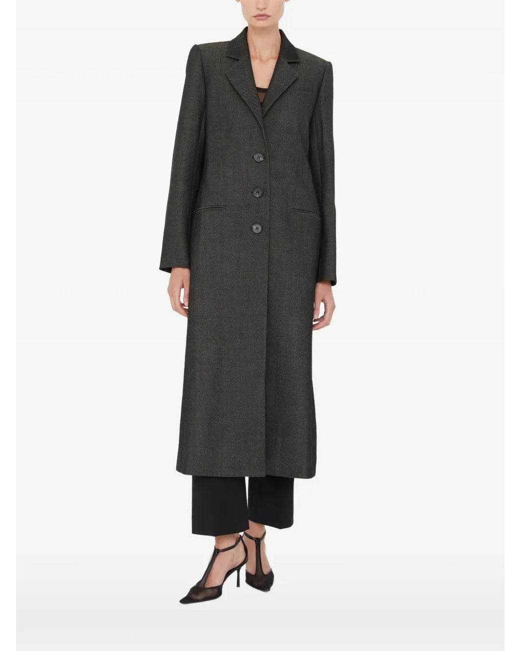 Christopher Esber Black Talus Single-Breasted Coat