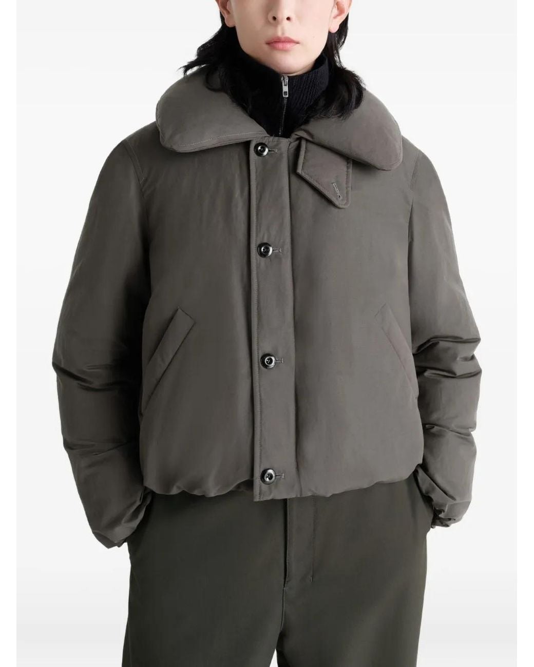 Lemaire Gray Short Puffer Jacket