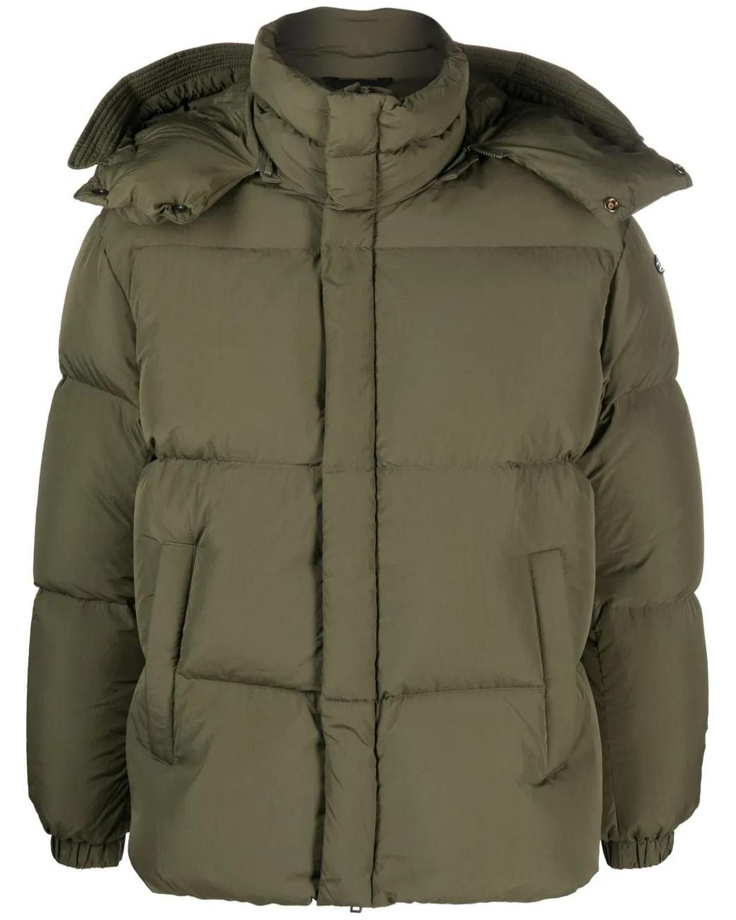 DIESEL Green W-Rolfys Padded Jacket for men