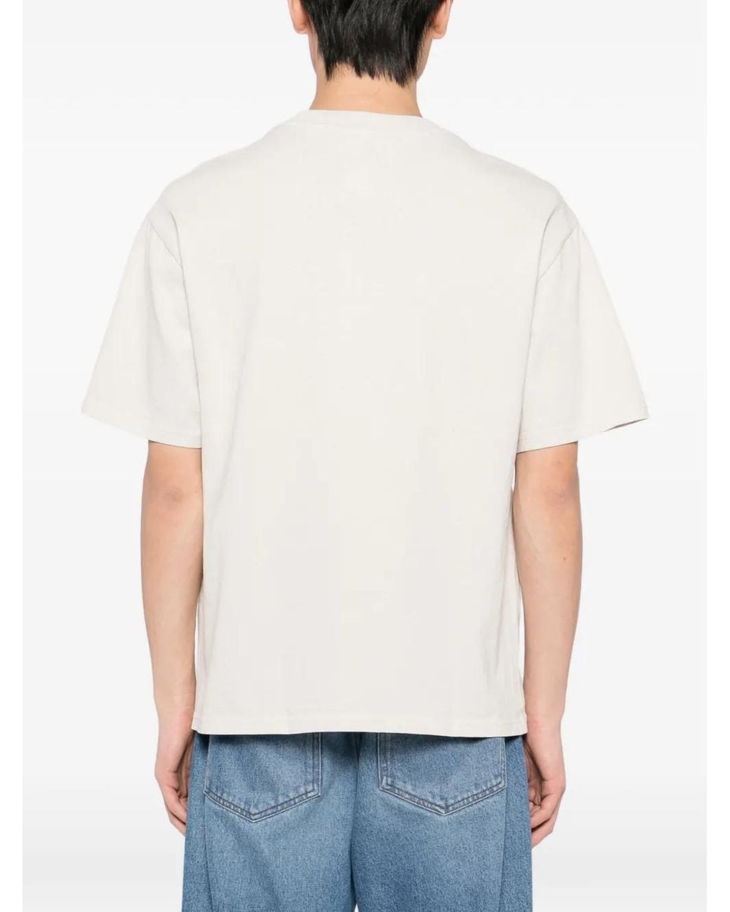 Melt White Graphic-Printed T-Shirt for men