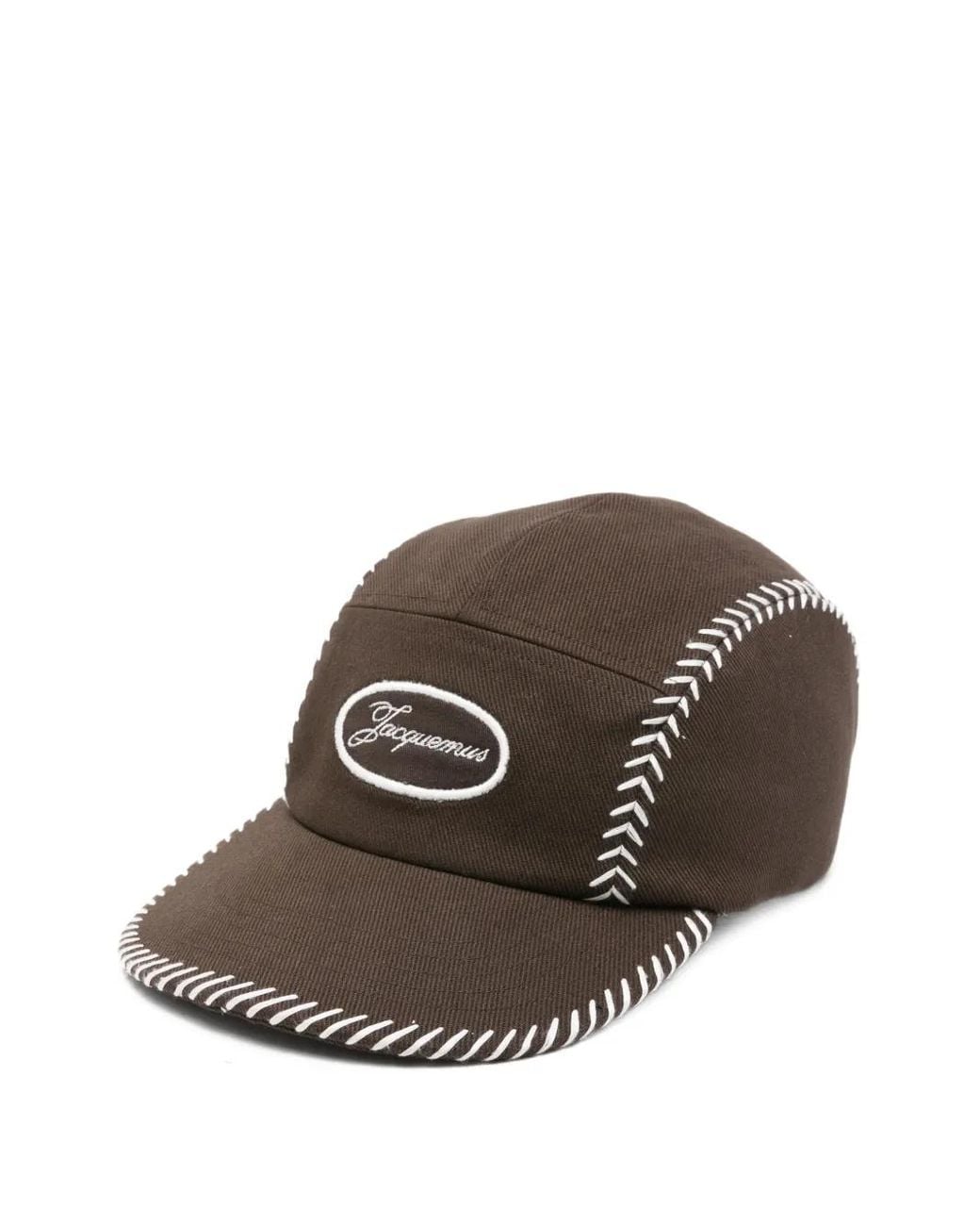Jacquemus Brown Logo-Embroidered Cap for men