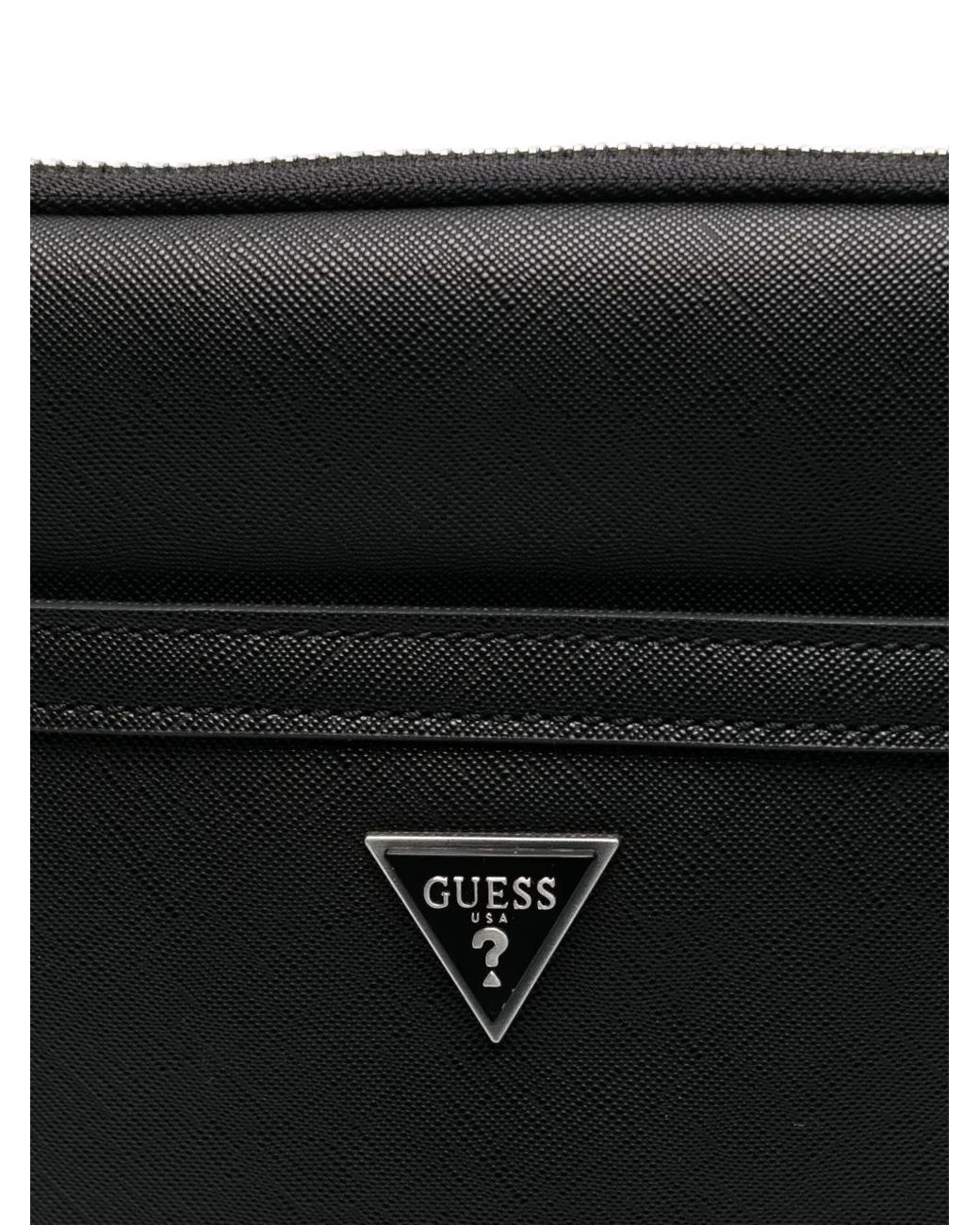 Guess Black Certosa Messenger Bag for men