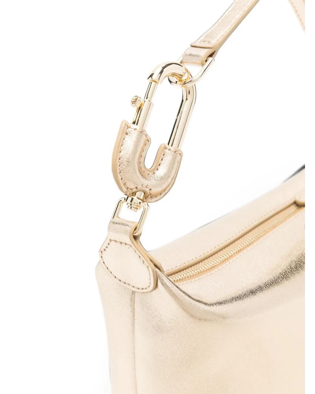 Aigner White Fashion Metallic Logo-Plaque Tote Bag