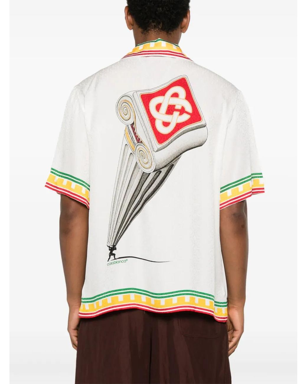 Casablanca Hemd Mit Monogrammmuster in White für Herren