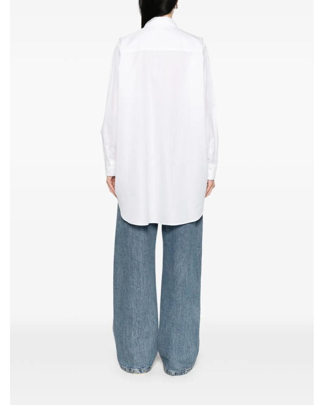 Andiata White Dakota Classic Collared Shirt