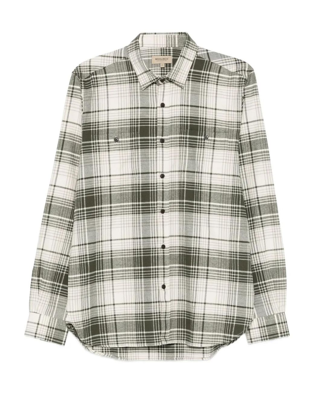 Woolrich Gray Check Shirt for men