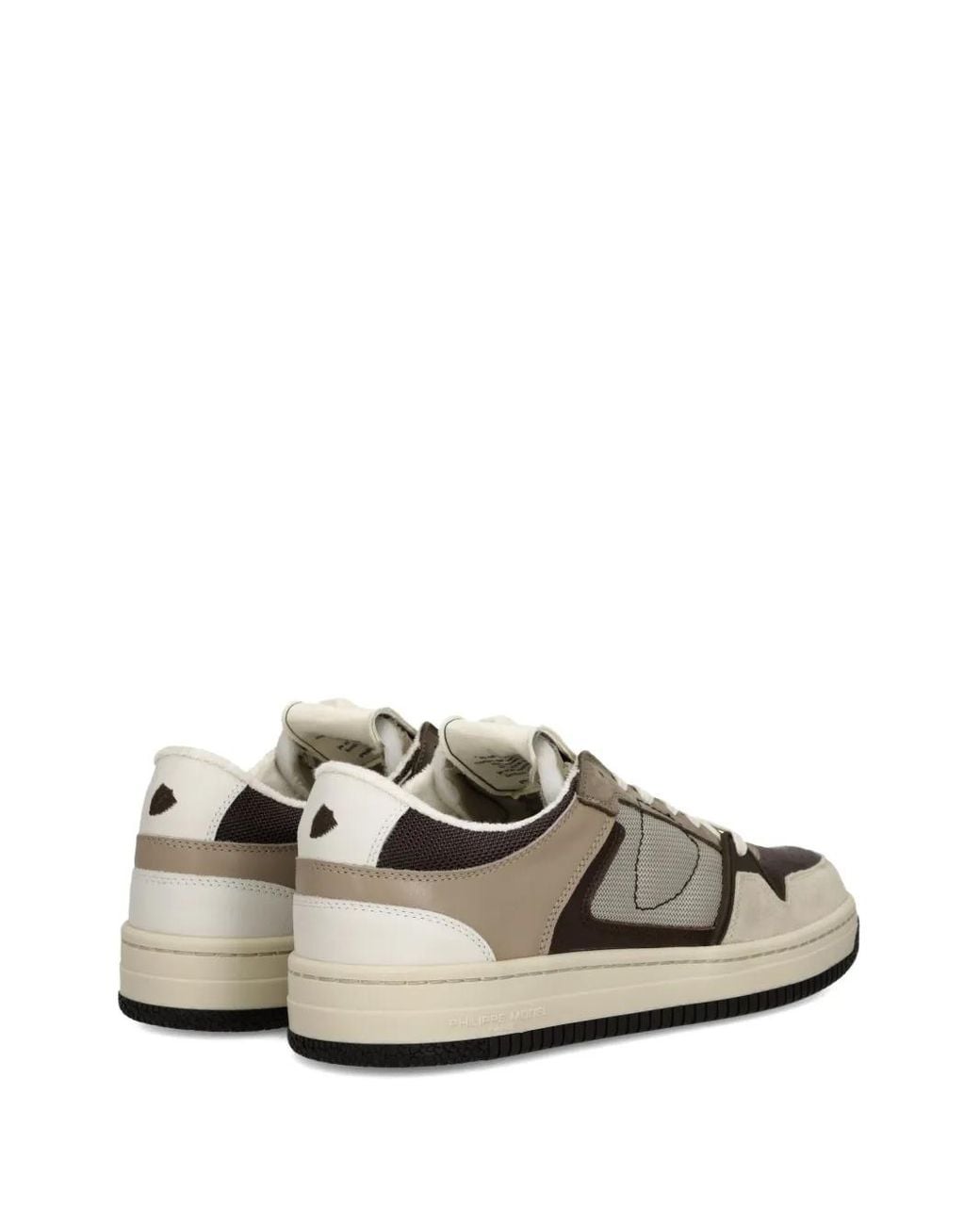 Philippe Model Brown Low-Top Sneakers With Panels for men