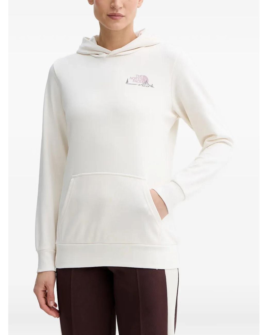 The North Face White Monte Graphic-Print Hoodie