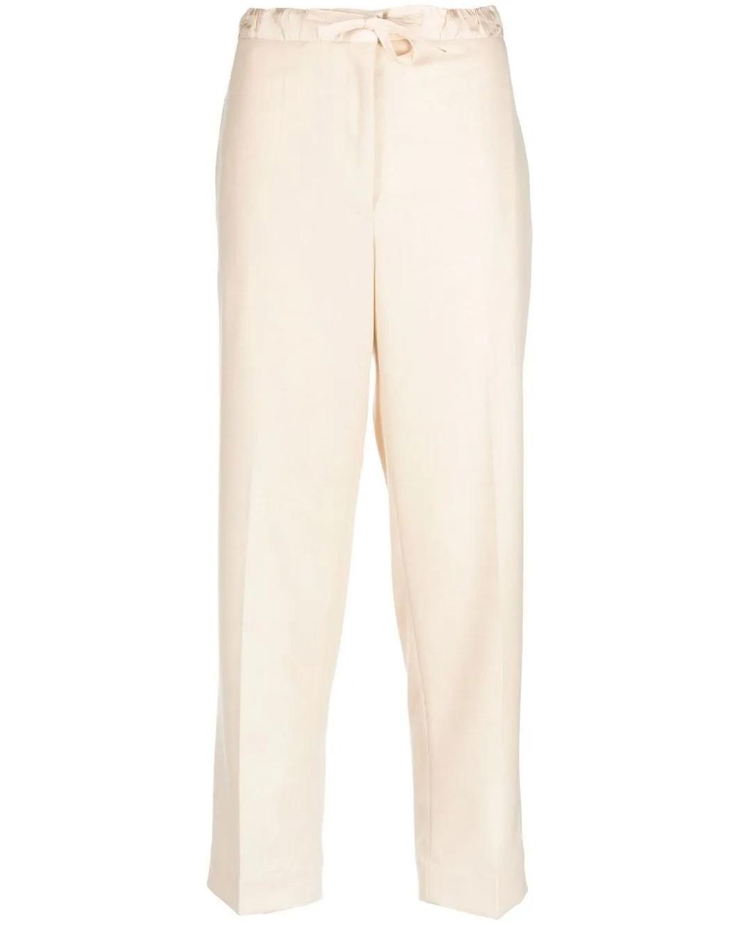 Jil Sander Multicolor Drawstring Cropped Trousers