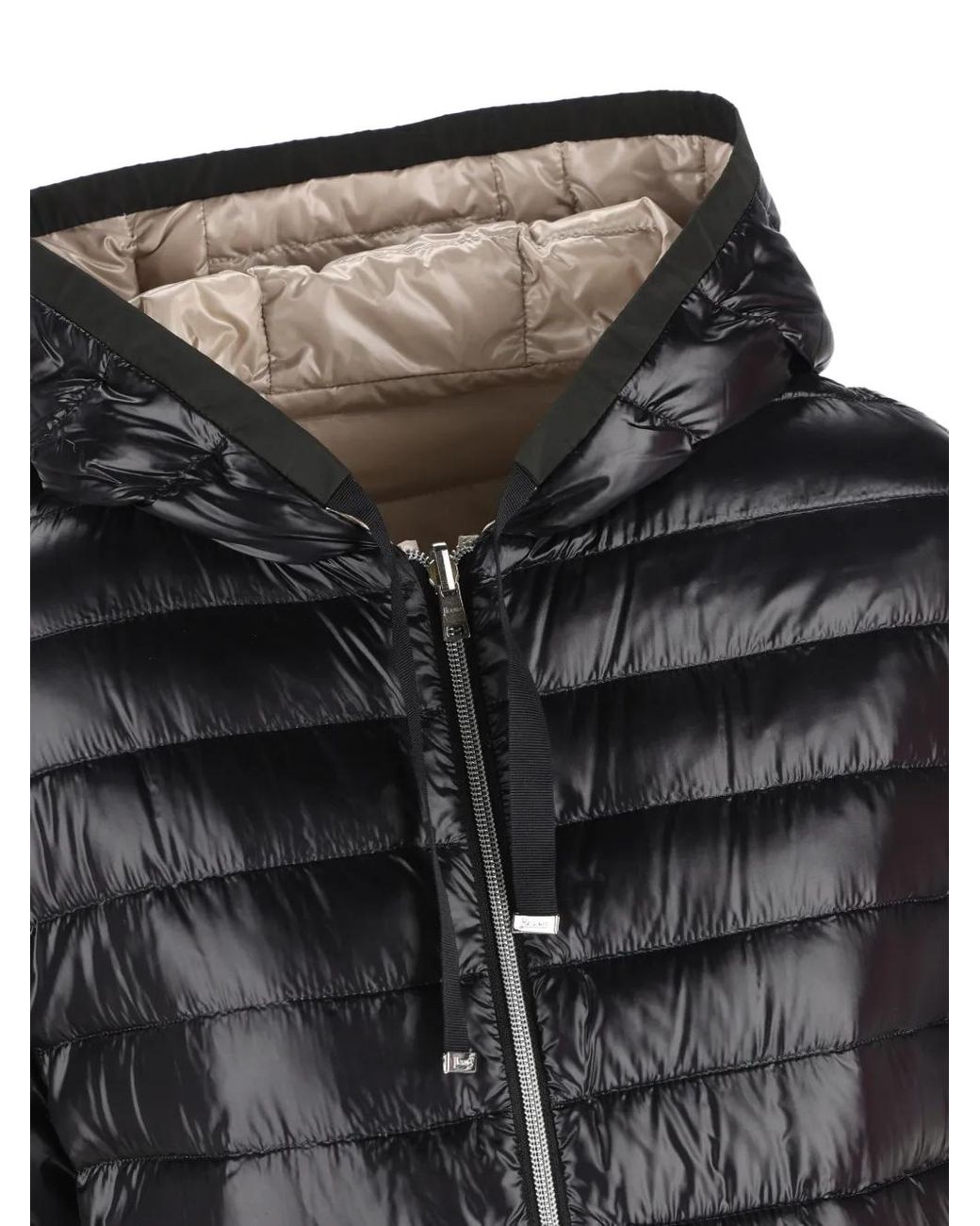 Herno Gray Reversible Hooded Jacket