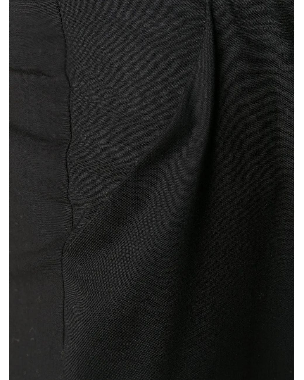 Envelope Black High Waisted Trousers
