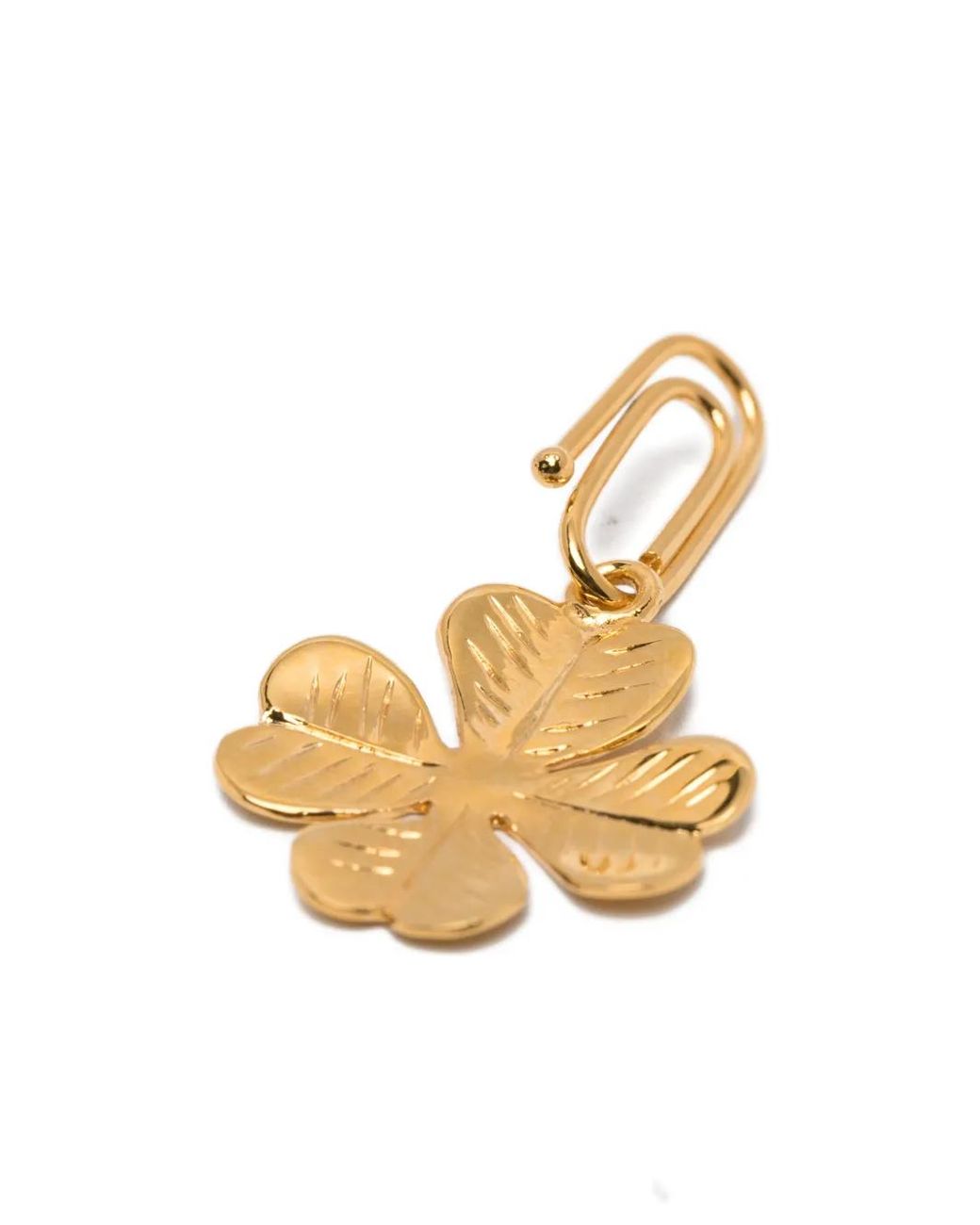 Aurelie Bidermann Metallic Clover Charm