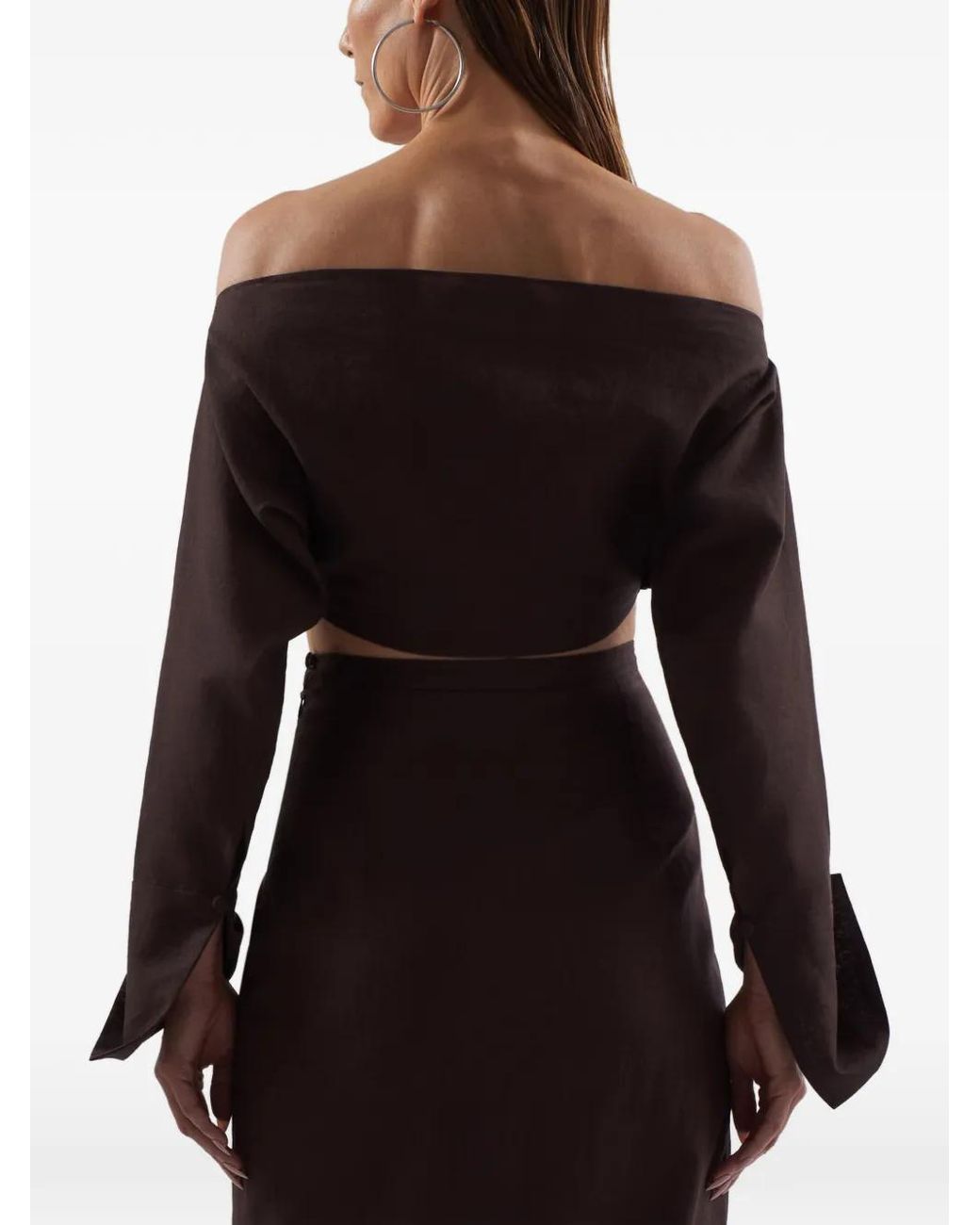 Taller Marmo Black Blouse Mila Desert À Lacets