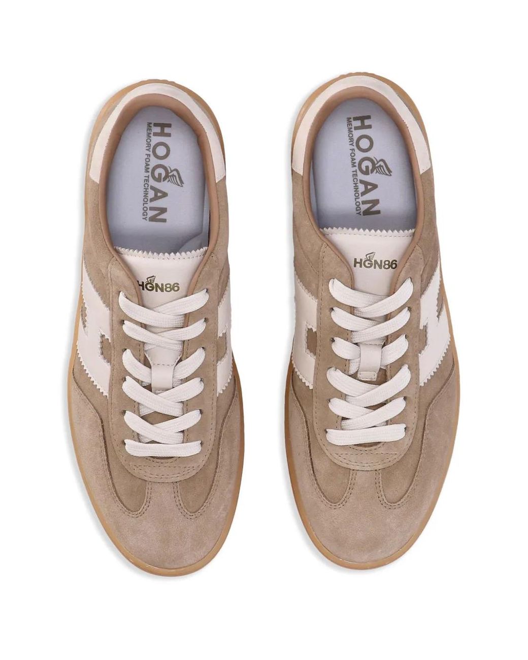 Hogan Brown Cool Low-Top Leather Sneakers for men