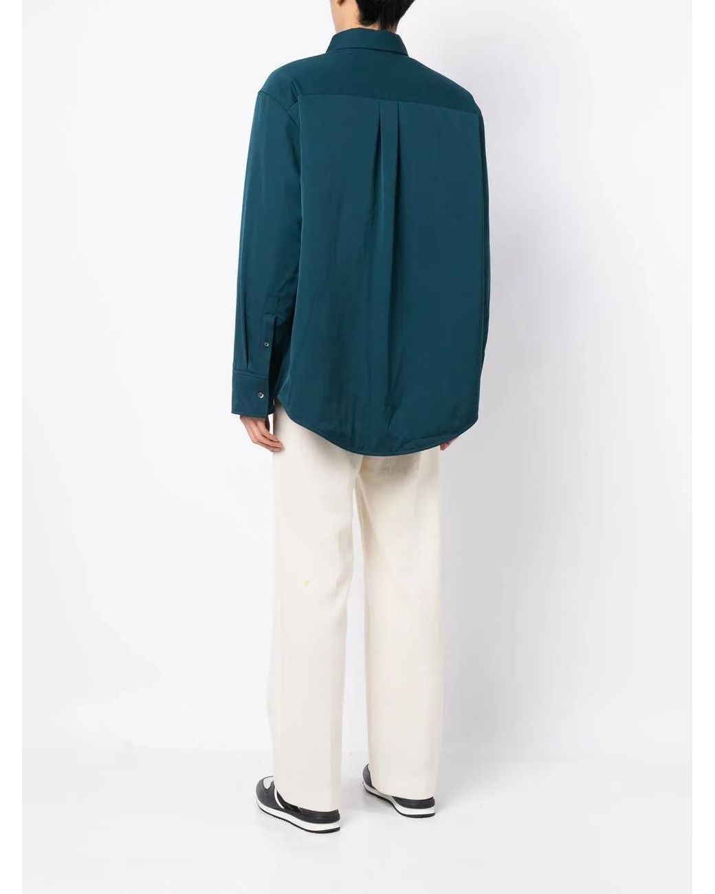 Camicia Crop di Lanvin in Green da Uomo
