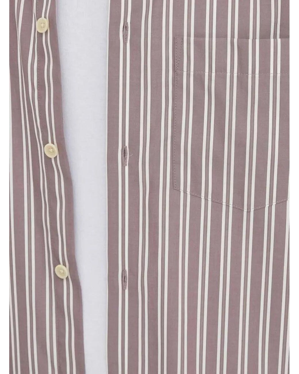 Drykorn Pink Striped Long-Sleeve Shirt for men