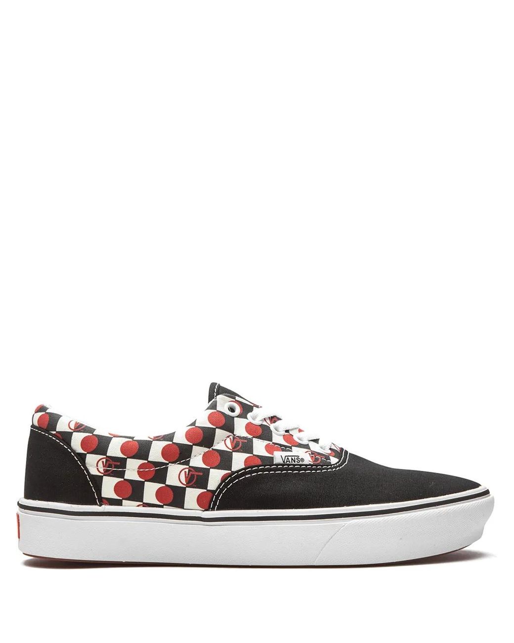 Vans White Comfycush Era "Drop V Check" Sneakers