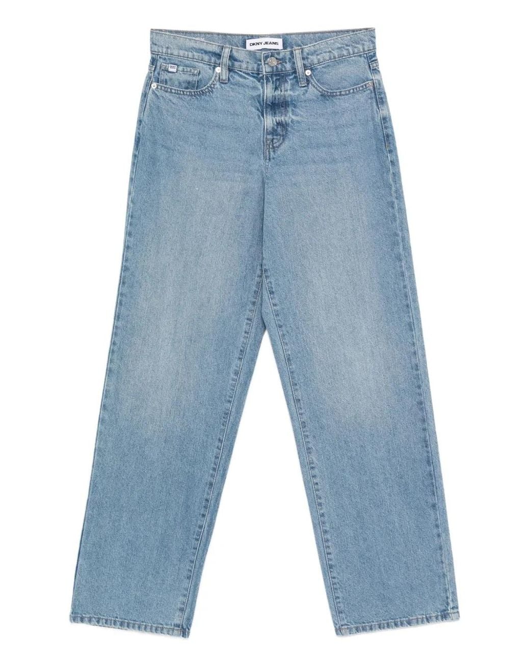 DKNY Blue Straight-Leg Jeans