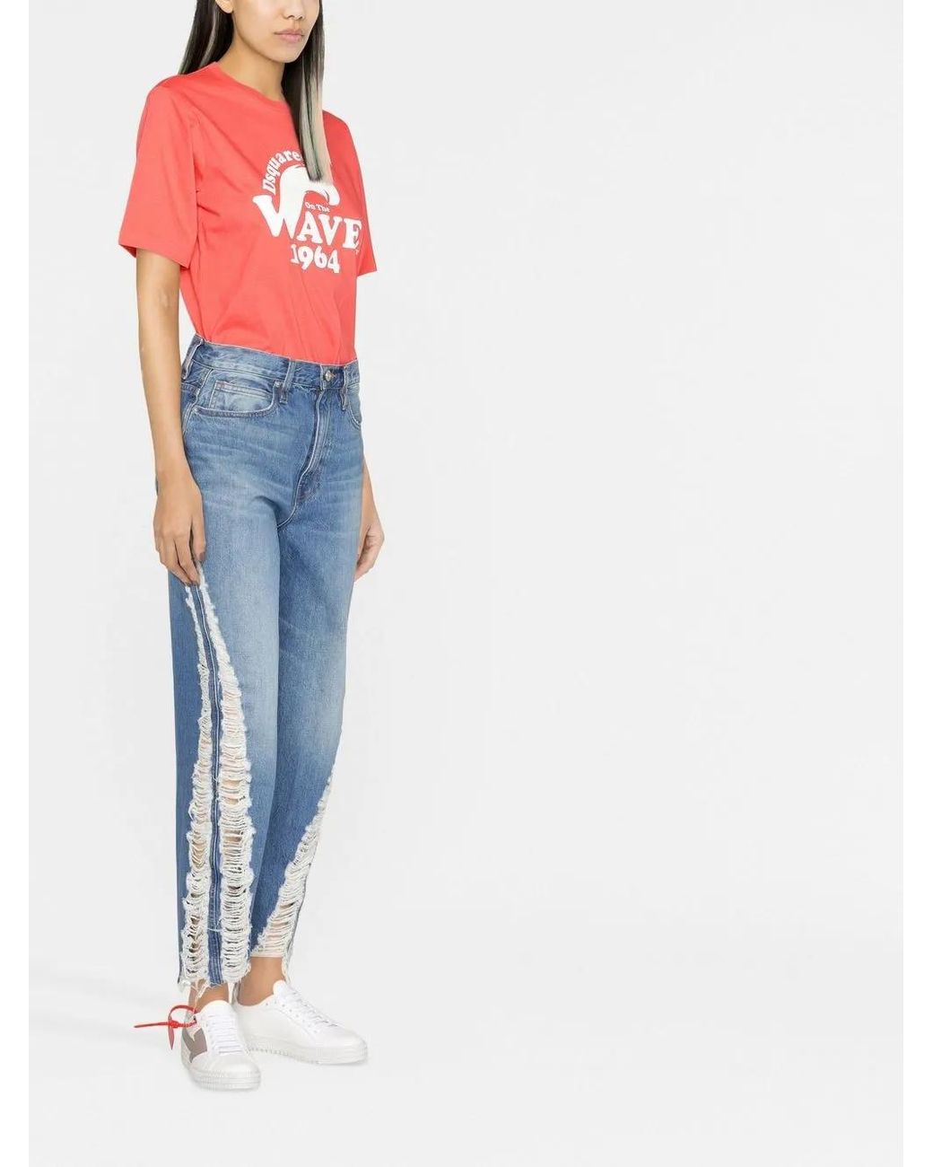 DSquared² Pink Graphic-Print T-Shirt