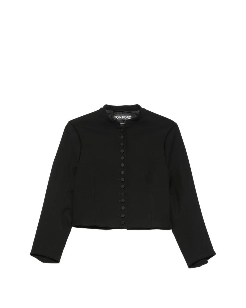 Tom Ford Black Grain De Poudre Jacket