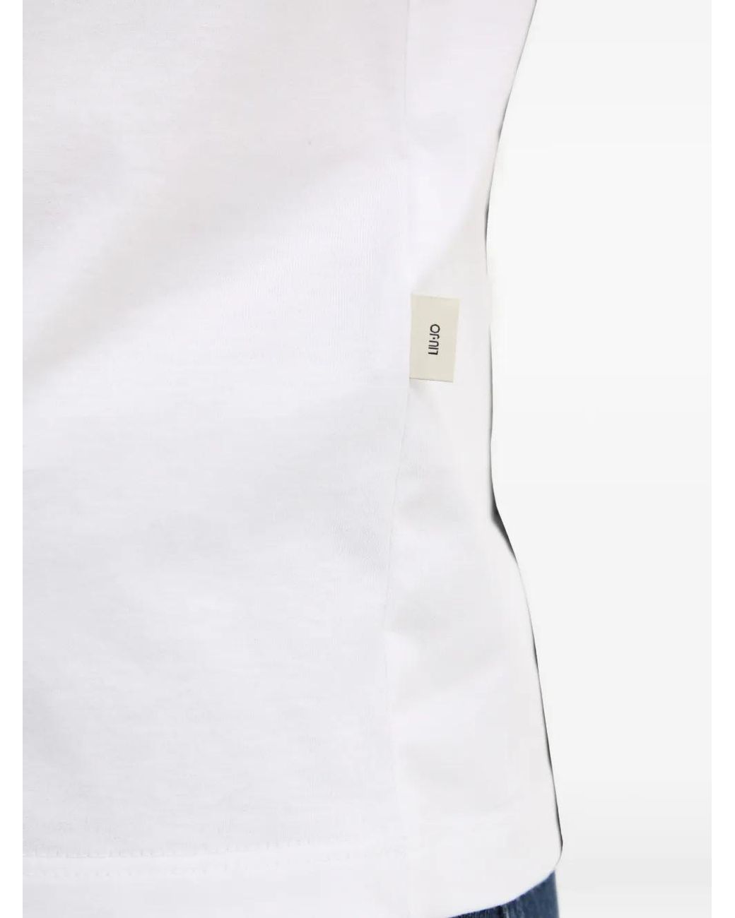 Liu Jo White Logo-Print Crew-Neck T-Shirt for men