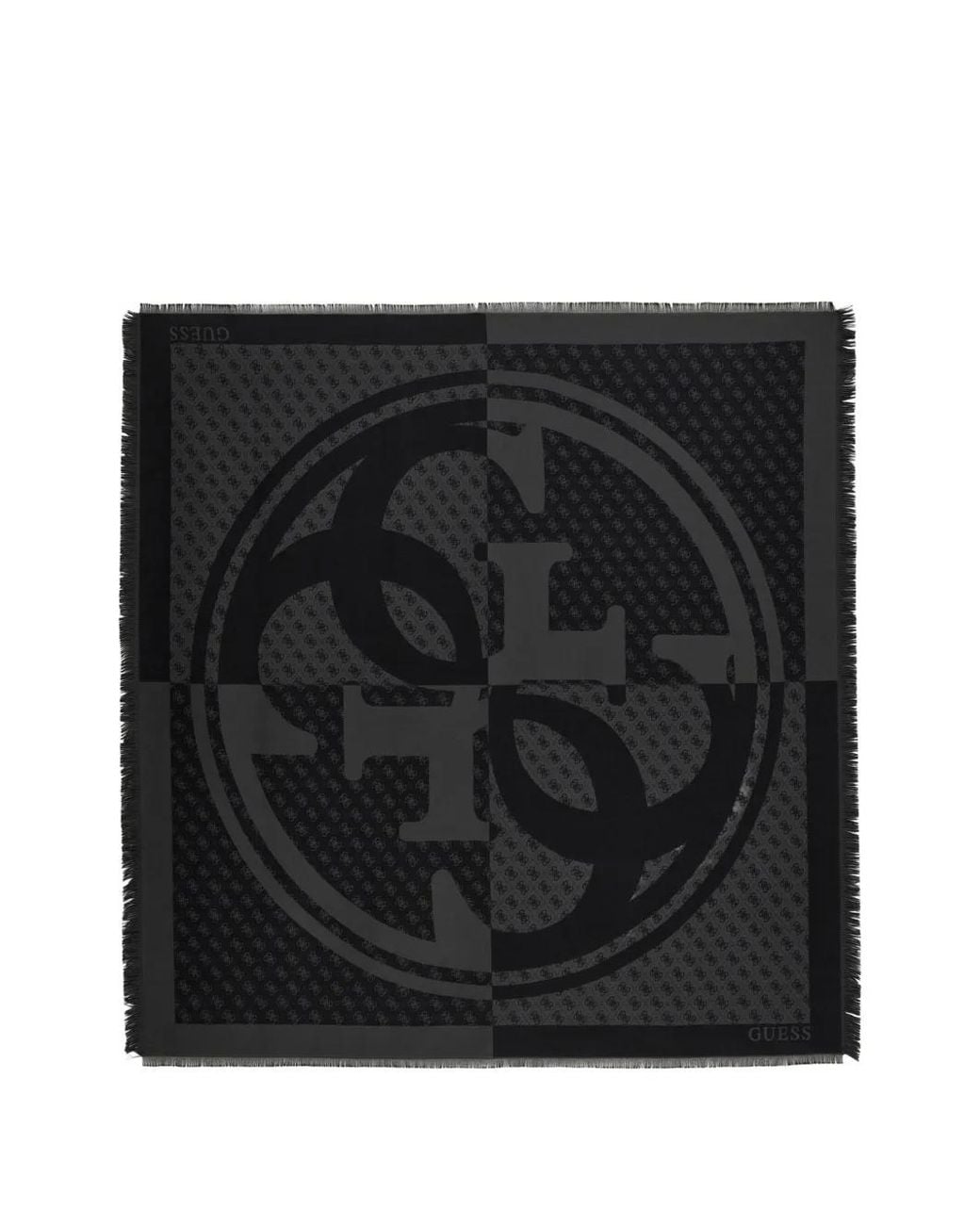 Guess Black Noelle Jacquard Kefiah