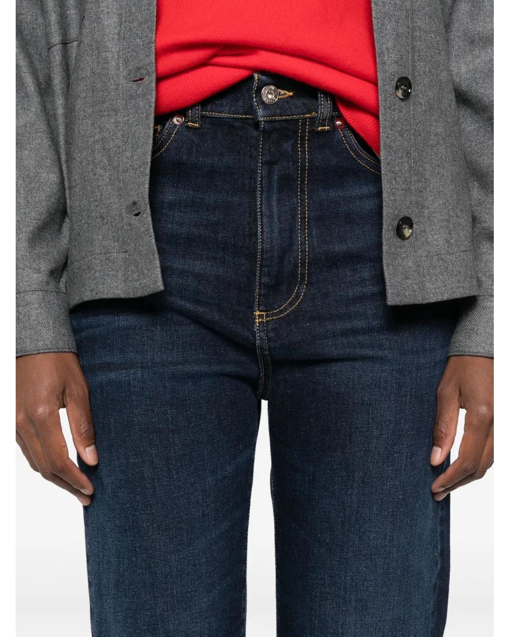 TRUE AVENUE Blue Five-Pocket Jeans