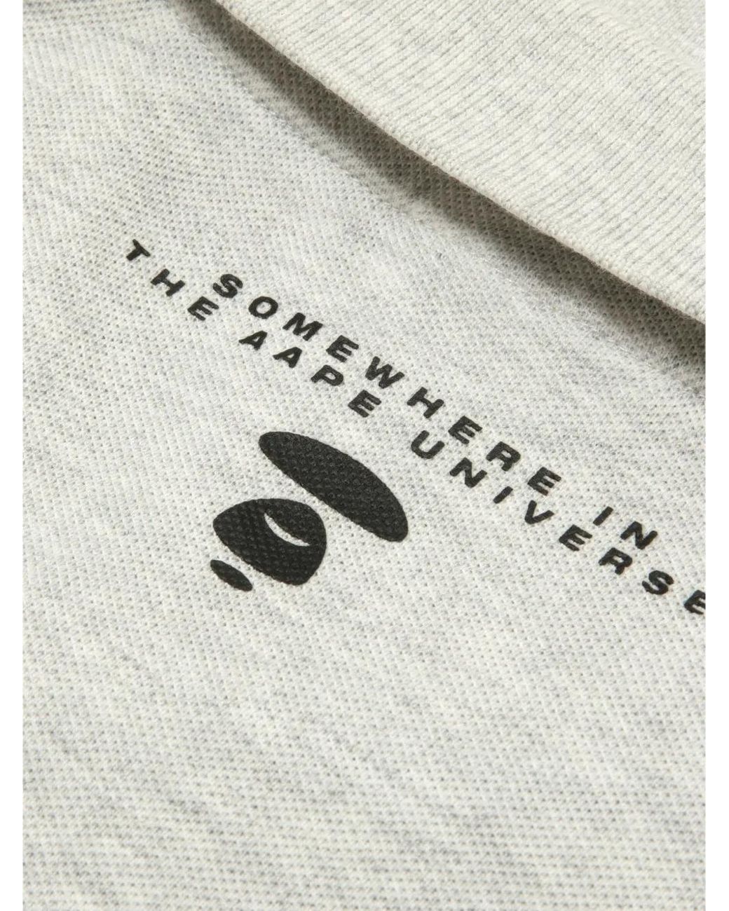 Polo De Algodón Aape By A Bathing Ape de hombre de color White