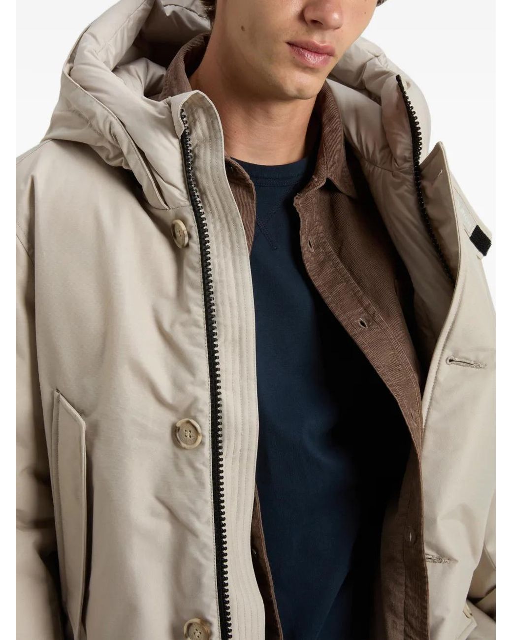Woolrich White Arctic Parka for men