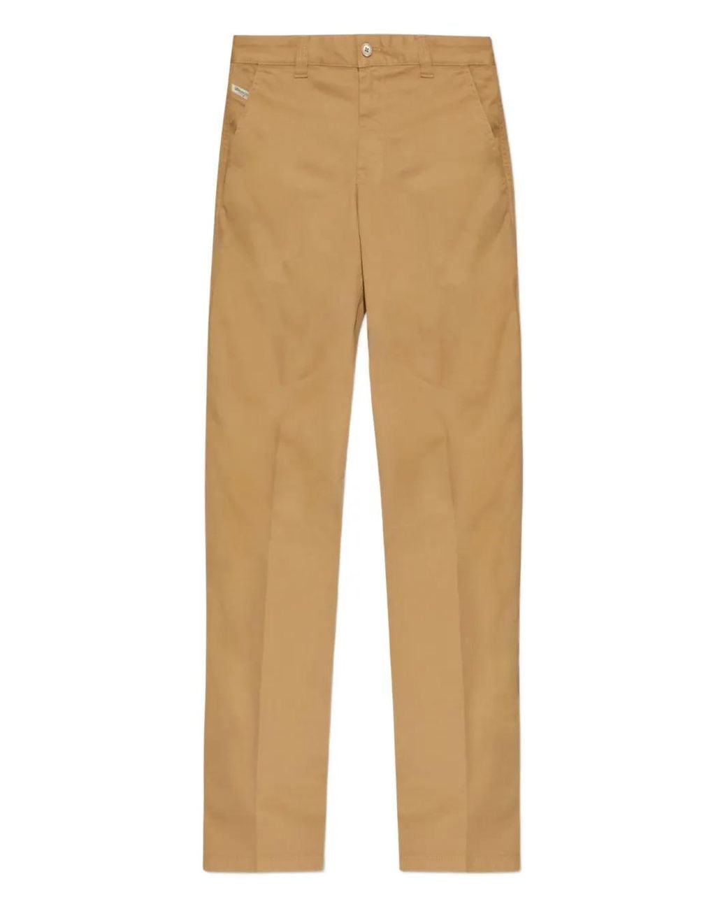 DIESEL Natural Straight-Leg Silk And Nylon Trousers for men