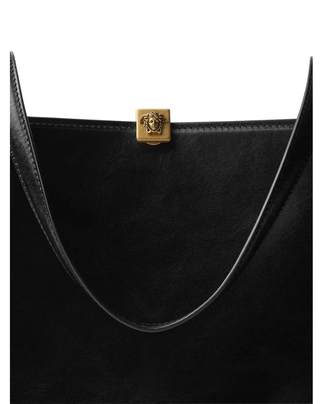 Versace Black Severine Leather Tote Bag