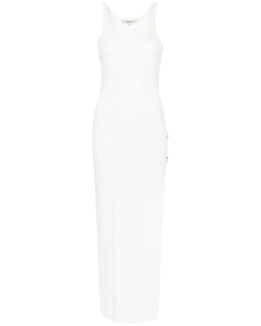 MANURI White Satellite Maxi Dress
