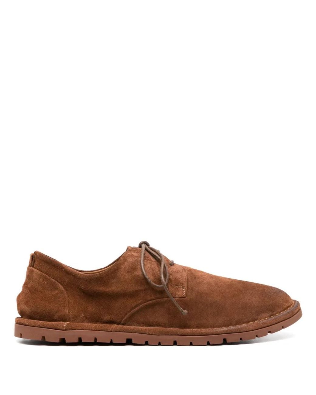 Marsèll Brown Sancrispa Suede Derby Shoes for men