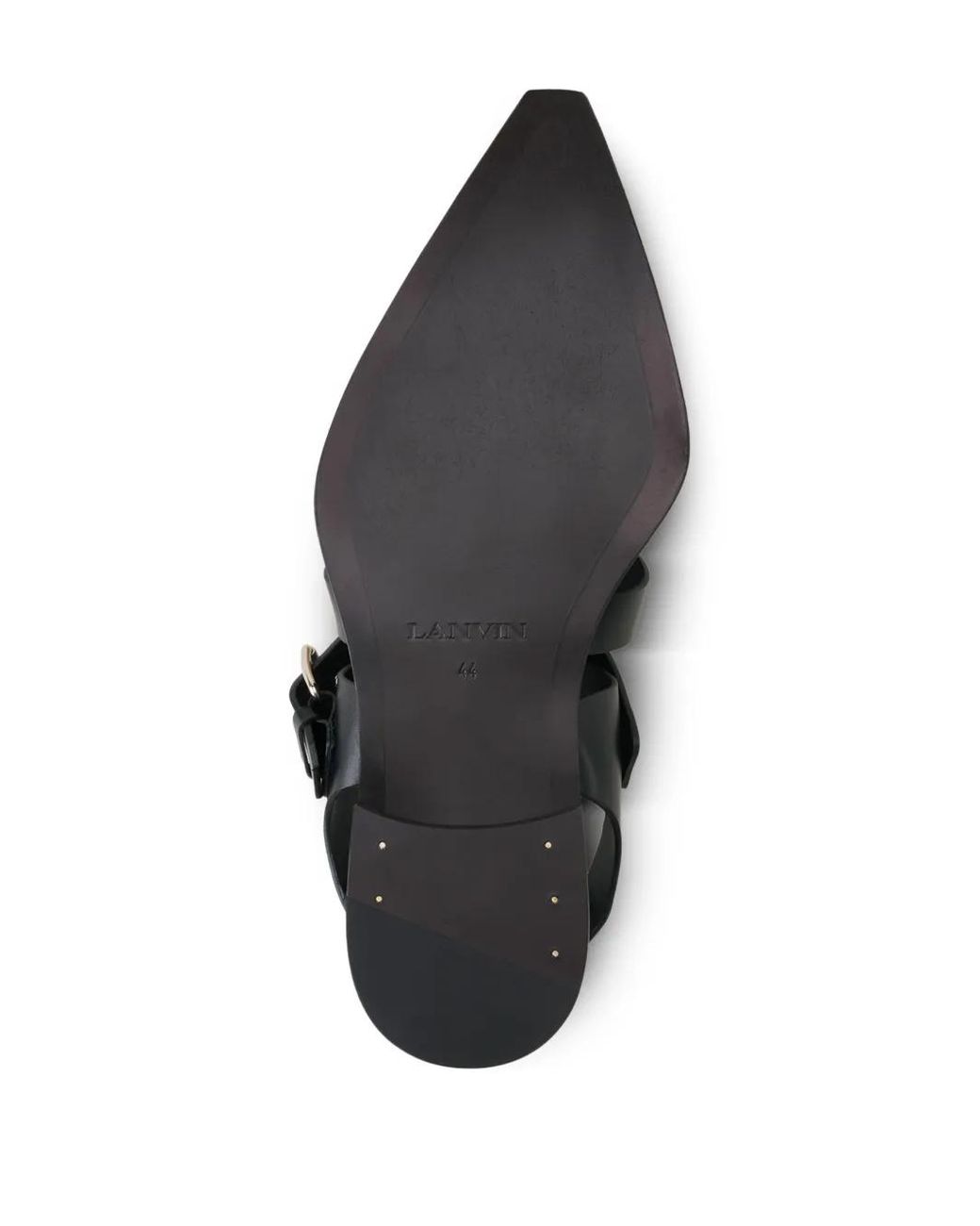 Lanvin Black Buckle Sandals for men