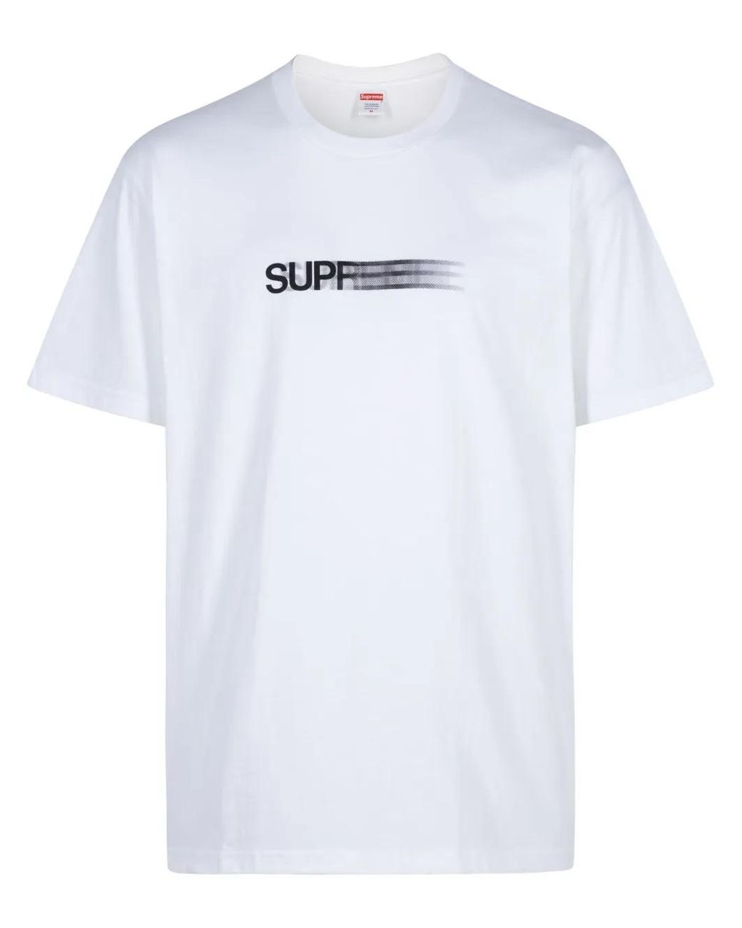 Supreme White Motion Logo "Ss23