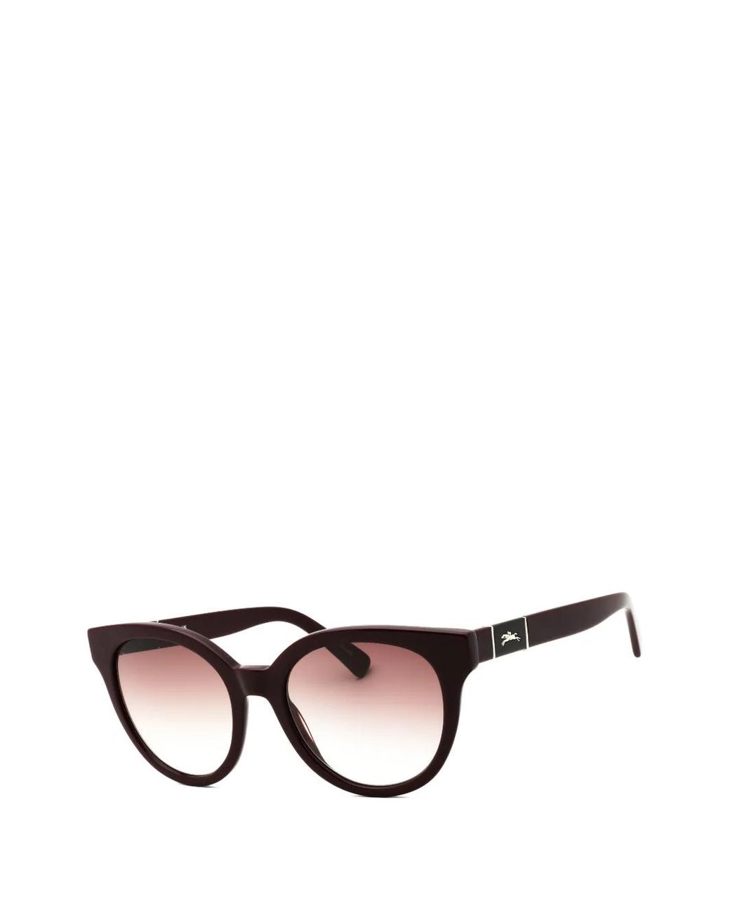 Longchamp Red Round-Frame Sunglasses