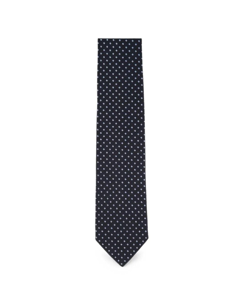 Barba Napoli Blue Cravate En Soie À Motif Géométrique for men
