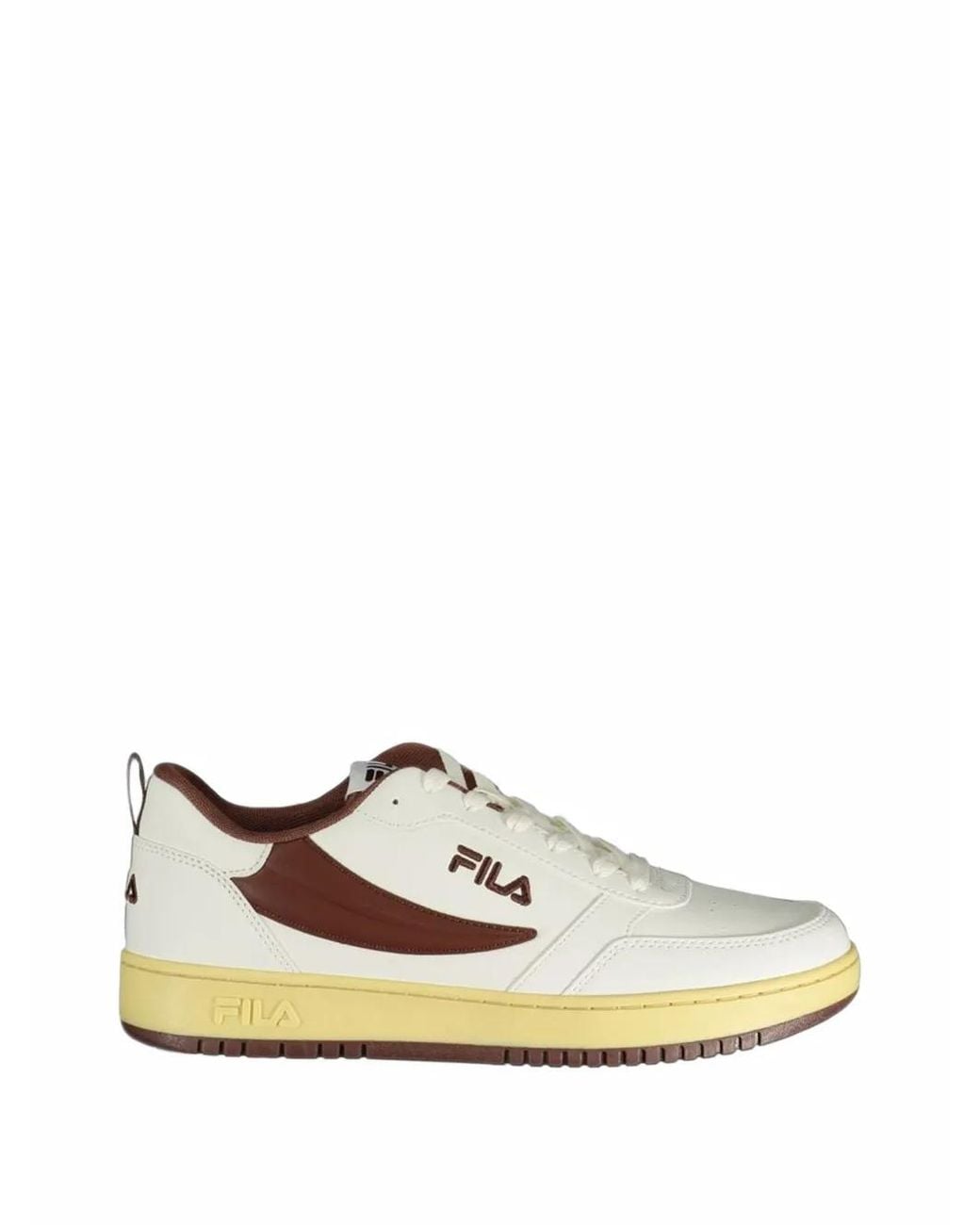 Fila White Rega Nf Low-Top Sneakers for men