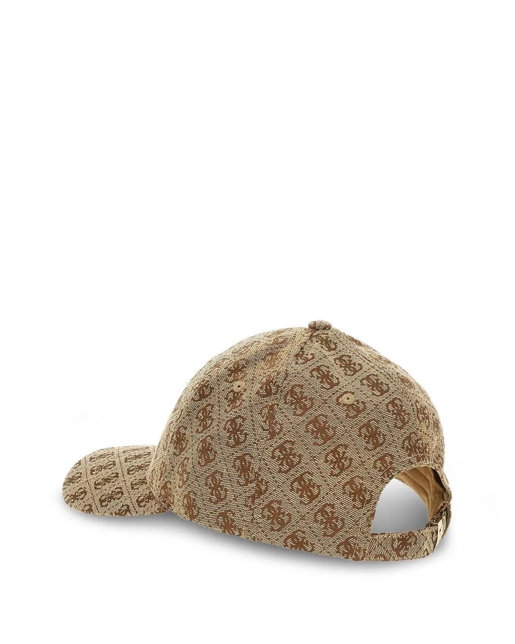 Guess Brown Katya Monogram-Pattern Baseball Cap