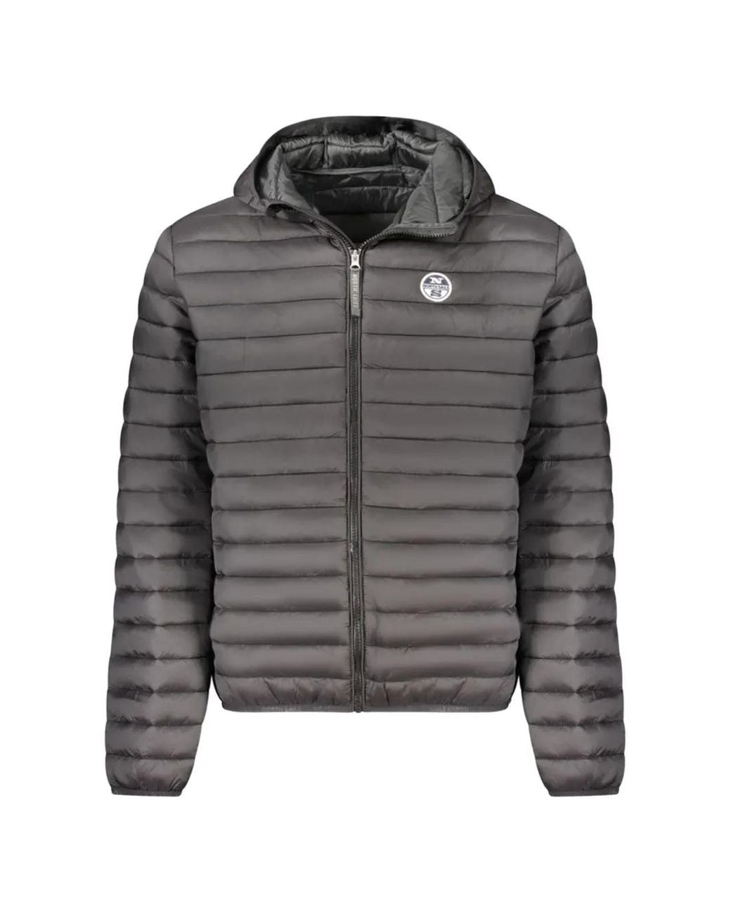 North Sails Gray Veste Matelassée À Capuche for men