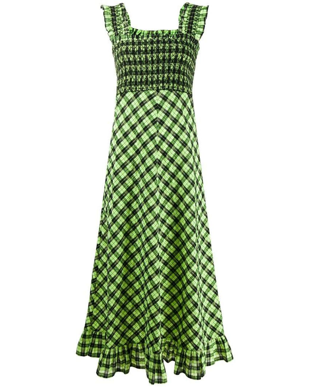 slim fit dress slacks Ganni // Ruched Crinkle Dress – VSP Consignment main image 1