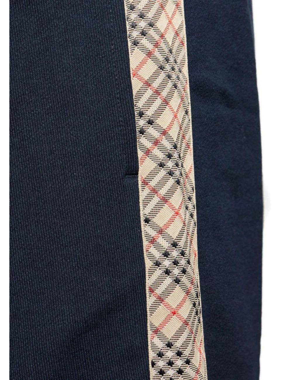 Burberry Blue Cotton Sweatpants for men