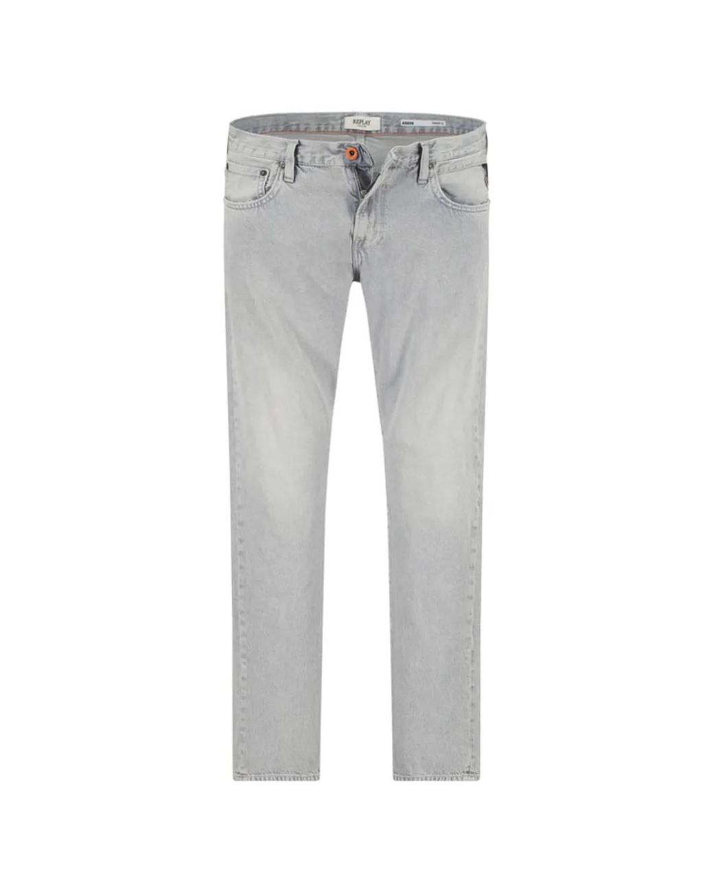 Replay Gray Aideen Straight-Leg Jeans for men