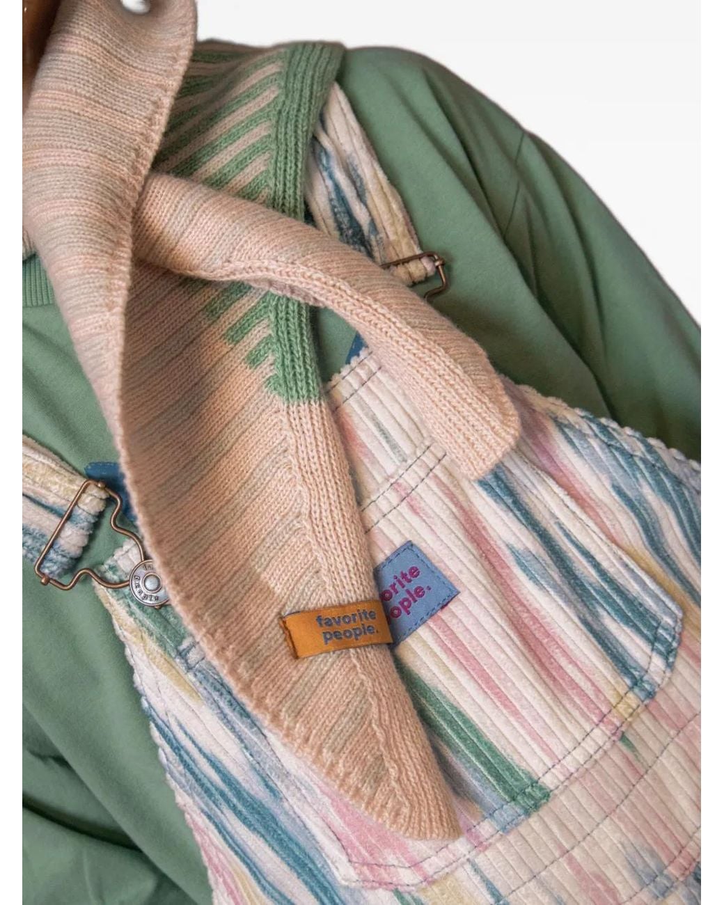 Tiangle Images Favorite People Fairground Striped Triangle Scarf in Pink | Lyst
