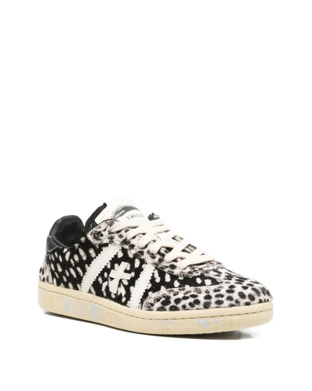 Premiata Black Logo-Patch Sneakers