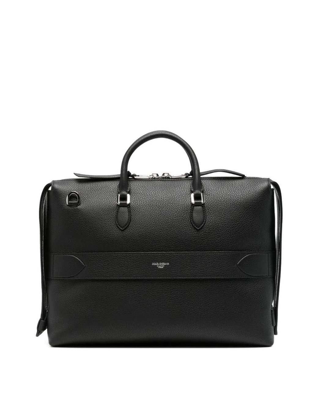 Dolce & Gabbana Black Porte-Documents En Cuir for men